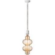 Home sweet home hanglamp Leonardo wit Diabolo - amber