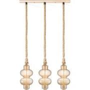 Home sweet home touw hanglamp Leonardo 3L Diabolo - amber