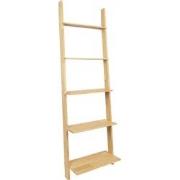 QUVIO Deco ladder voor muur met 5 treden - Hout