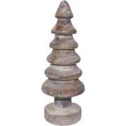 Xmas tree cone carved m, gold