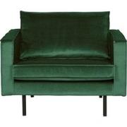 BePureHome Rodeo Fauteuil - Velvet - Green Forest - 85x105x86