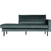 BePureHome Rodeo Daybed Rechts - Velvet - Teal - 85x266x86/213