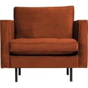 BePureHome Rodeo Classic Fauteuil - Velvet - Roest - 83x98x88