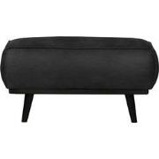 BePureHome Statement Hocker - Leder Zwart - 40x80x55