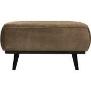 BePureHome Statement Hocker - Velvet - Fluweel Taupe - 40x80x55