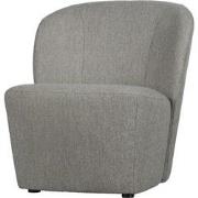 vtwonen Lofty Fauteuil - Polyester - Grijs - 75x68x72