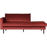 BePureHome Rodeo Daybed Links - Velvet - Chestnut - 85x203x86