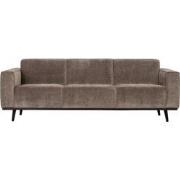 BePureHome Statement 3-Zits Bank - Ribstof - Taupe - 77x230x93