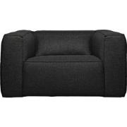 WOOOD Exclusive Bean Fauteuil Incl. Kussen - Stof - Donkergrijs