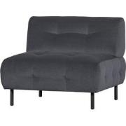 WOOOD Exclusive Lloyd Fauteuil - Velvet - Cloud - 75x90x90