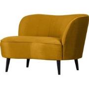 WOOOD Sara Loungefauteuil Rechts - Velvet - Oker - 71x112x81