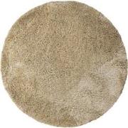 PTMD Jups Beige Fabric Handwoven Carpet Round M