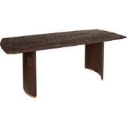 PTMD Ostara Brown Mango Wood Diningtable 200cm Gold Leg