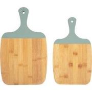 Snijplank set Gourmet - Groen - 23x38 cm