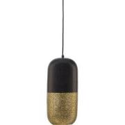 WOOOD Exclusive Tirsa Hanglamp - Metaal - Zwart/Brass - 46x20x20