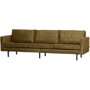 BePureHome Bank 3-Zits Rodeo - Structure Velvet - Brass - 85x277x86