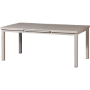 Exotan Mobile Uitschuifbare Tuintafel - Aluminium - Zand - 79x240x100