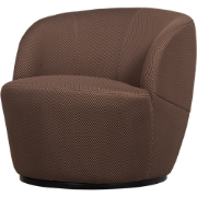 WOOOD Serra Draaifauteuil - Mesh - Espresso - 68x70x77