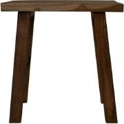 HSM Collection-Rechthoekige Kruk-45x29x45-Naturel-Teak