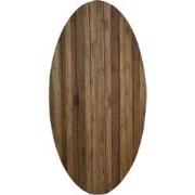 HSM Collection-Ovaal Tuintafelblad-240x110x7-Naturel-Teak