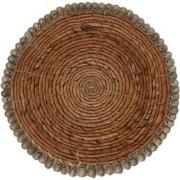 HSM Collection-Ronde Placemat S/6-30x30-Naturel-Bananenblad