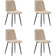 PoleWolf - Sunset chair - Latte - Set of 4