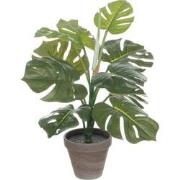 Mica Decorations Monstera Kunstplant in Bloempot Stan - H48 x Ø39 cm -...