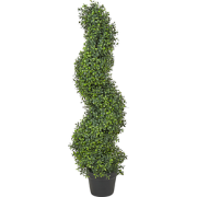 Beliani BUXUS SPIRAL TREE - Kunstplant-Groen-Synthetisch materiaal