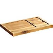 FSC® Serveerplank met 3 uitsparing - Acacia hout - Trancheerplank - Bo...