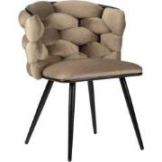 Pole to Pole - Rock chair - Velvet - Sand White