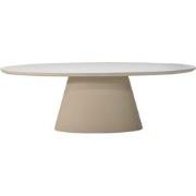 Eettafel Ovaal 240cm - Beige Eco Composiet - Cleo