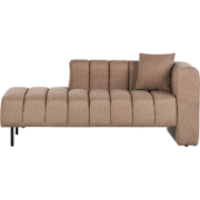 Beliani LANNILS - Chaise longue-Bruin-Polyester