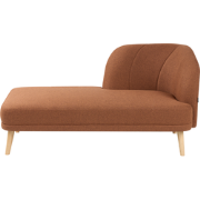 Beliani TANLAY - Chaise longue-Bruin-Polyester