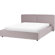 Beliani LINARDS - Tweepersoonsbed-Bruin-Polyester