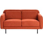 Beliani LILAND - Tweezitsbank-Oranje-Polyester