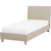 Beliani SENNEZ - Eenpersoonsbed-Beige-Polyester