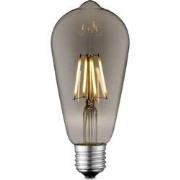 Edison Vintage LED filament lichtbron Drop - Rook - ST64 Deco - Retro ...