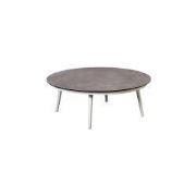 Sushi coffee table dia. 50x35 cm aluminium salix/vulcano