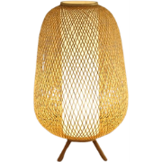 Fine Asianliving Bamboe Webbing Lamp Handgemaakt - Isha D38xH60cm