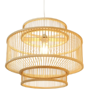 Fine Asianliving Bamboe Hanglamp Handgemaakt - Zhivana D50xH39,5cm