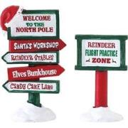 North pole signs set of 2