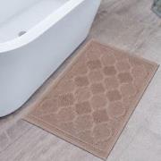 Badmat Kelim Wasbaar Beige Laagpolig Badkamer Toiletmat  Anti Slip- 40...