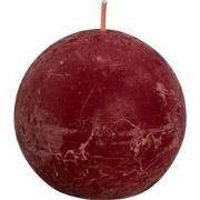 Rustiek Shine bolkaars diameter76mm Velvet Red