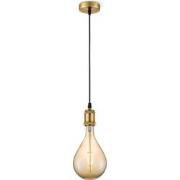 Home sweet home hanglamp Vintage brons Pear - amber