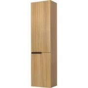 Badkamer hoge kast met 2 deuren teak 120cm hoog 25 cm diep Wandmeubel ...