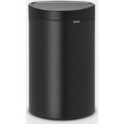 Touch Bin New afvalemmer, 40 liter, kunststof binnenemmer - Matt Black