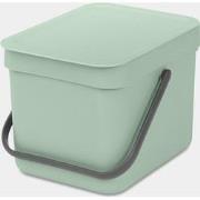 Sort & Go afvalemmer, 6 liter - Jade Green