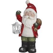 House of Seasons Kerstman met Lantaarn Kerstbeeld - L23 x B16 x H45 cm...