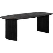 Eettafel Deens Ovaal 300cm - Zwart Mangohout - Feline