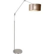 Moderne Vloerlamp Luxora Staal